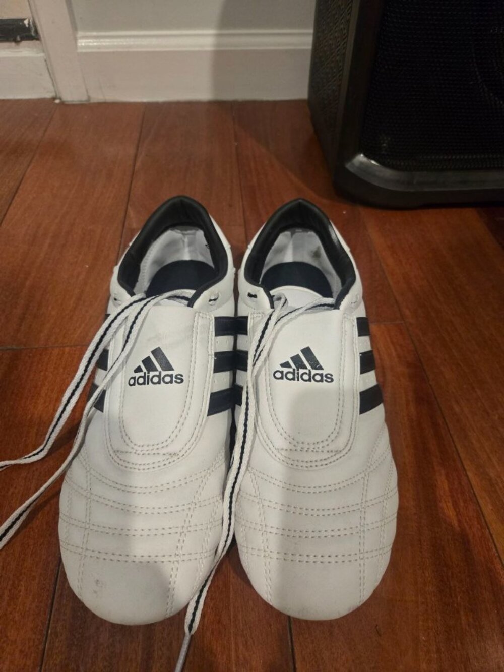 Adidas Taekwondo Martial Arts Shoes ATSS02 White/Black Size 8.5